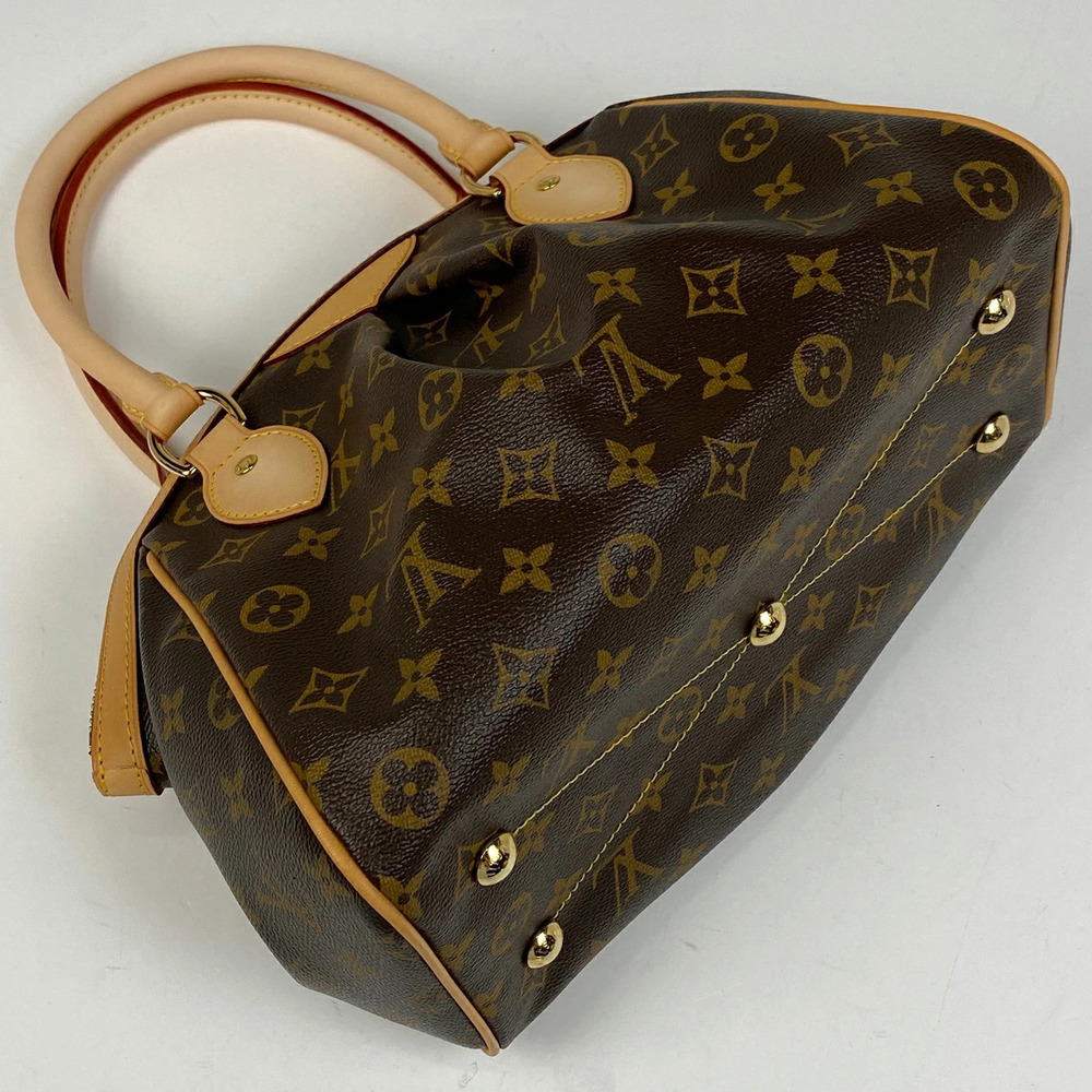 Louis Vuitton Monogram Handbag Tivoli Bag Tote Brown